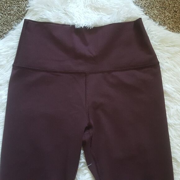 Aerie Ankle Tie Leggings Dark Purple Womens Size Medium - Picture 2 of 8